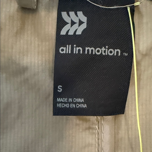 All in Motion Beige Lightweight Trench Coat Utility Jacket Small - Picture 8 of 10